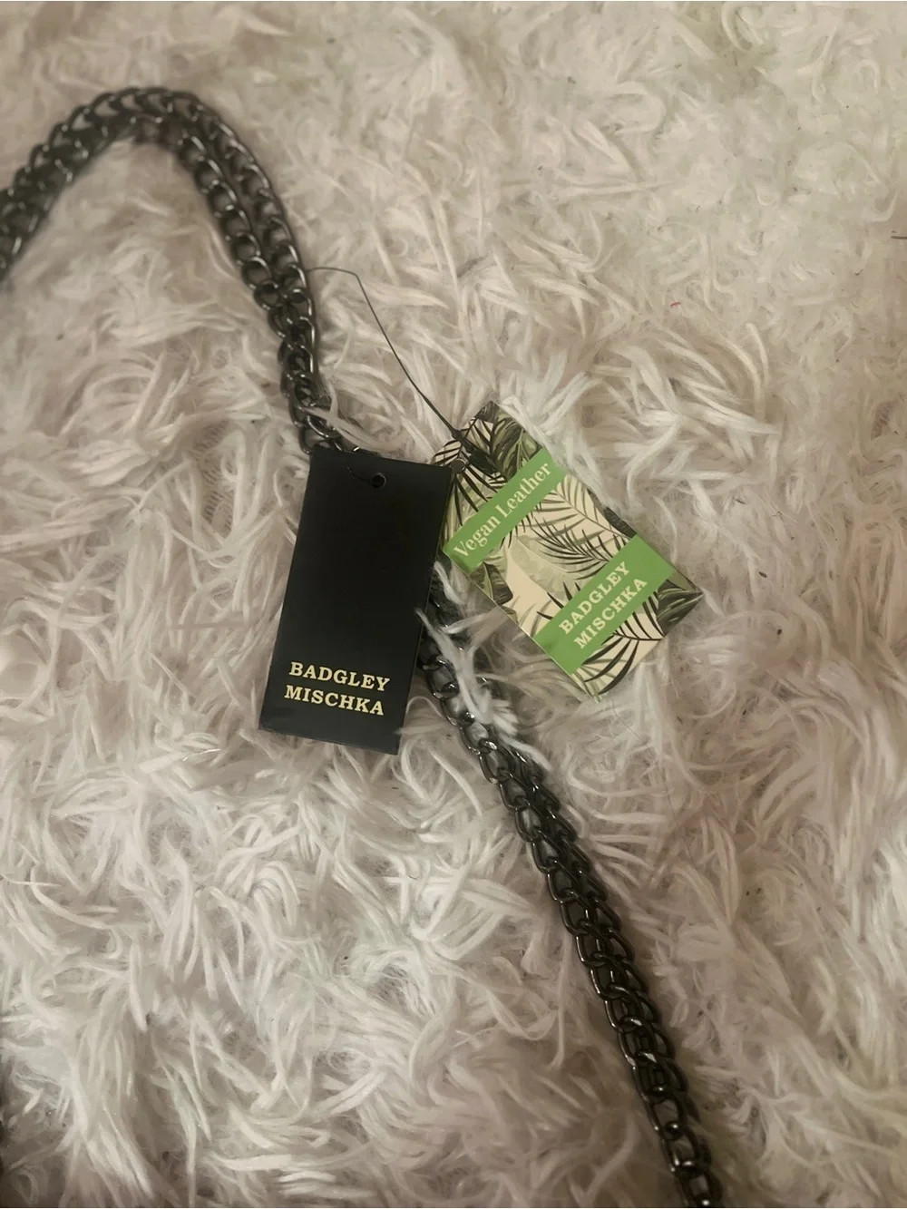 Badgley Mischka Metal Fringe Crossbody in Wine - Picture 8 of 12